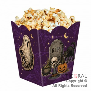 CAJITA POCHOCLERA HALLOWEEN CRIATURAS DE TERROR X 6